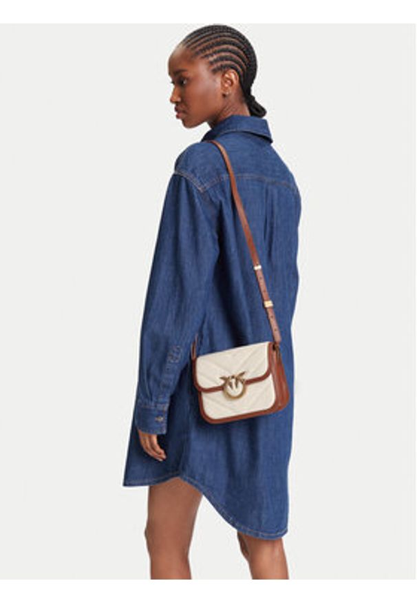 Pinko - PINKO Torebka Love Box Bag Fl Mini PE 25 PLTT 104297 A2C7 Beżowy. Kolor: beżowy