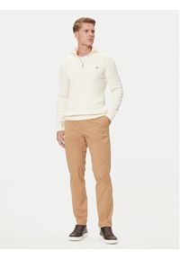 GANT - Gant Sweter 8050603 Écru Regular Fit. Materiał: bawełna #5