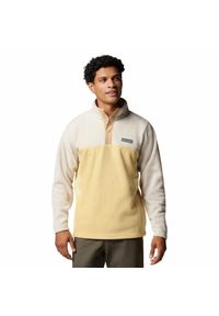 columbia - Bluza polarowa męska Columbia Steens Mountain Half Snap II. Kolor: żółty. Materiał: polar. Sport: turystyka piesza