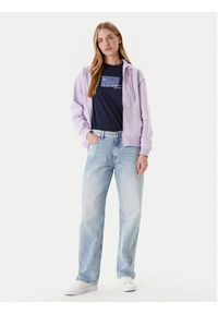 Calvin Klein Jeans Bluza Monologo LV047B270G Fioletowy Regular Fit. Kolor: fioletowy. Materiał: bawełna