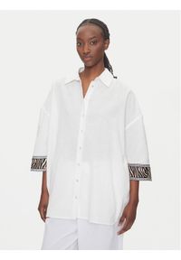 LOLA CASADEMUNT Koszula LS2515036 Biały Relaxed Fit. Kolor: biały. Materiał: len