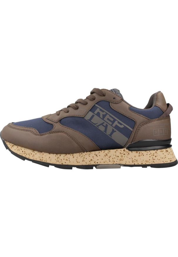 Replay - Buty REPLAY RS680089S Brązowy. Kolor: brązowy. Materiał: syntetyk, tkanina. Sport: turystyka piesza
