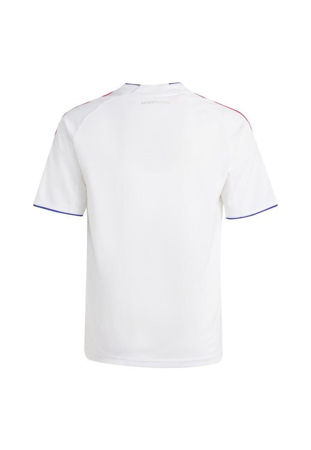 Adidas - Oficjalna koszulka piłkarska dla dzieci ADIDAS Olympique Lyonnais 25/26 domowa. Sport: piłka nożna
