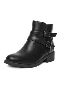 DeeZee Botki LZP05 Czarny. Kolor: czarny. Materiał: syntetyk, materiał