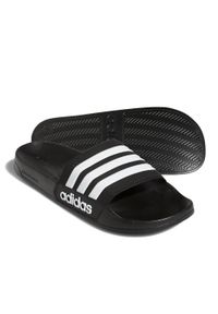 Klapki basenowe Adidas Adilette Shower. Kolor: czarny, biały, wielokolorowy