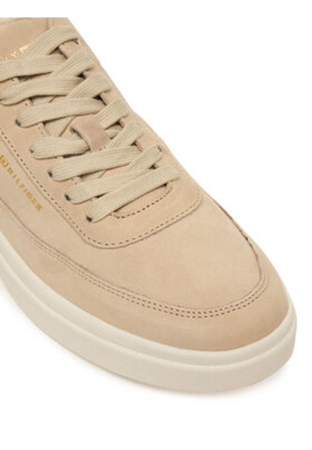 TOMMY HILFIGER - Tommy Hilfiger Sneakersy Modern Court Sneaker Mc Wl FW0FW09000 Beżowy. Kolor: beżowy. Materiał: skóra
