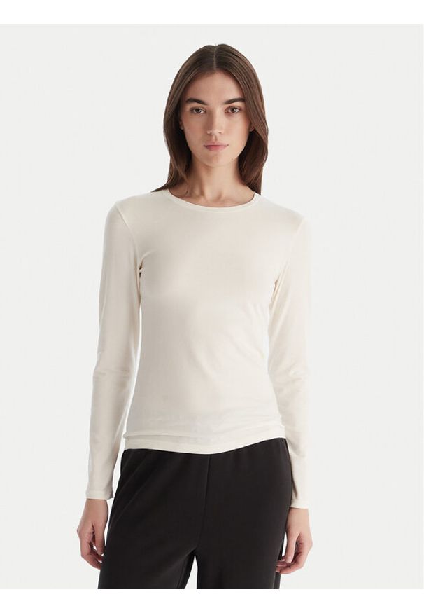 Hunkemöller Bluzka Soft 302728 Biały Slim Fit. Kolor: biały. Materiał: bawełna