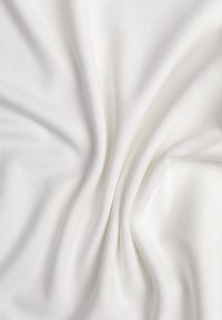 Born2be - Biały Wiskozowy T-shirt o Dopasowanym Kroju z Dekoltem w Łódkę Idahphaeia. Okazja: na co dzień, na spotkanie biznesowe, do pracy. Kolor: biały. Materiał: wiskoza. Wzór: aplikacja. Styl: casual, biznesowy, klasyczny #2