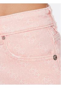 Guess Szorty jeansowe Lella W3GD49 WF5V3 Różowy Relaxed Fit. Kolor: różowy. Materiał: bawełna