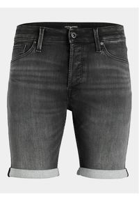 Jack & Jones - Jack&Jones Szorty jeansowe Rick 12252246 Szary Regular Fit. Kolor: szary. Materiał: bawełna