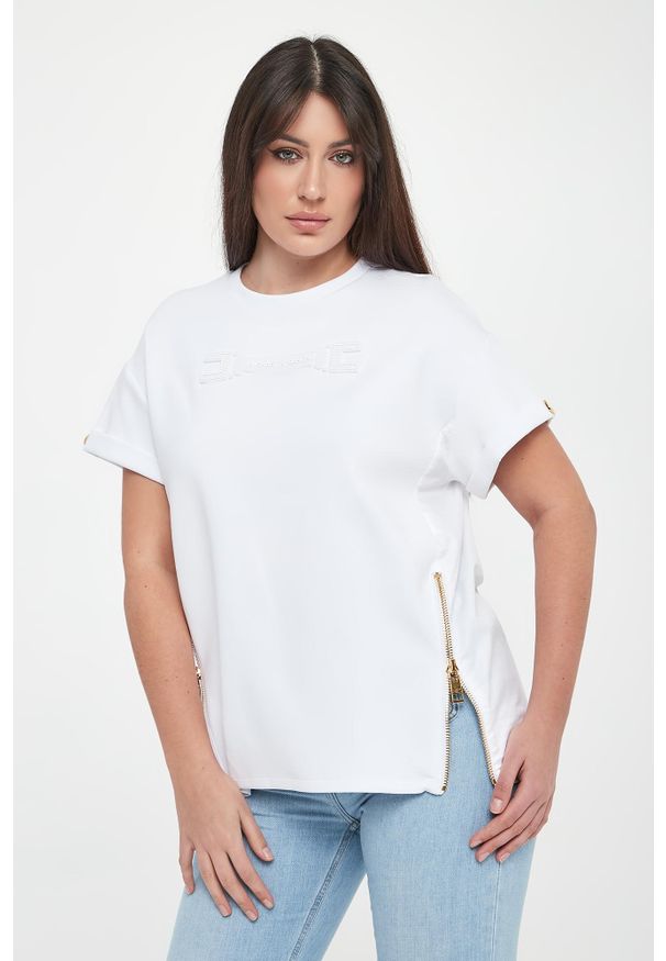 Elisabetta Franchi - T-shirt damski ELISABETTA FRANCHI