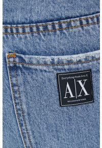 Armani Exchange jeansy 3LYJ51.Y1VFZ damskie high waist. Stan: podwyższony. Kolor: niebieski #3