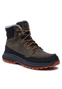 Helly Hansen Śniegowce Garibaldi V3 11422_431 Khaki. Kolor: brązowy. Materiał: skóra, nubuk