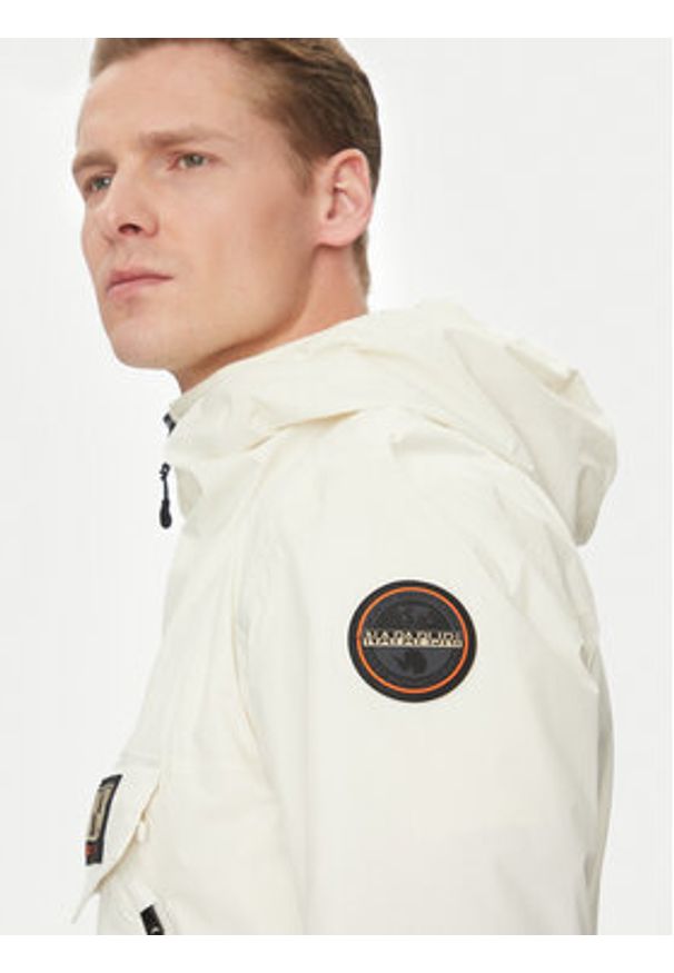 Napapijri Kurtka anorak Rainforest NP0A4HX6 Écru Regular Fit. Materiał: syntetyk