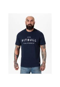 PITBULL - Koszulka bawełniana sportowa t-shirt dla dorosłych Garment Washed USA Cal. Kolor: niebieski, wielokolorowy, biały. Materiał: bawełna #1