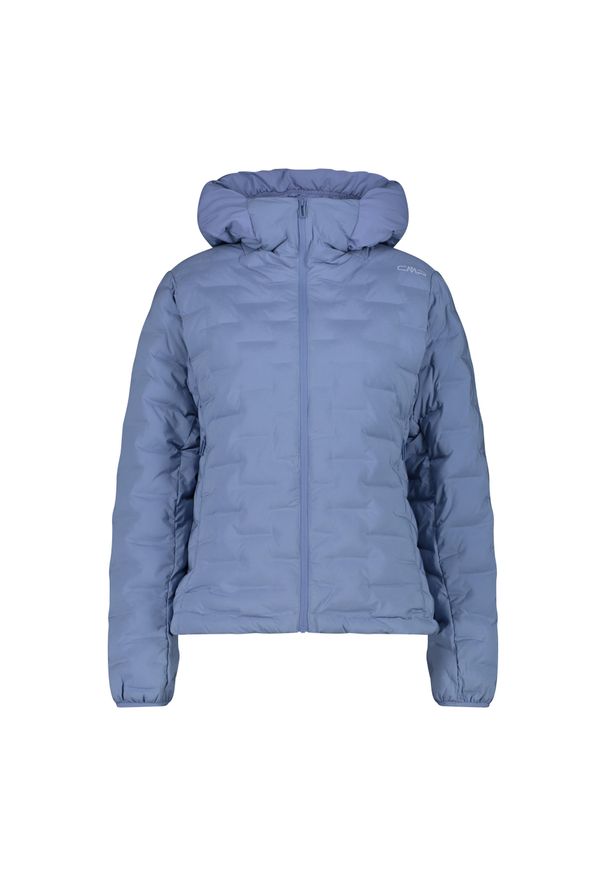 Damska kurtka z kapturem CMP. Typ kołnierza: kaptur. Kolor: fioletowy. Materiał: puch. Sport: narciarstwo