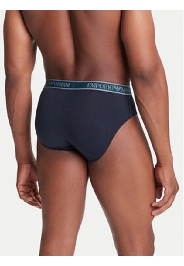 Emporio Armani Underwear Komplet slipów EM000258 AF10779 MB254 Granatowy. Kolor: niebieski. Materiał: bawełna