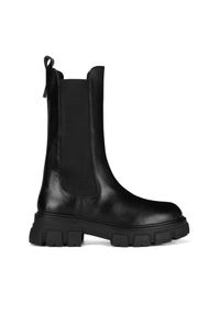 Badura Sztyblety ELANA-01W4-002 Czarny. Kolor: czarny. Materiał: skóra