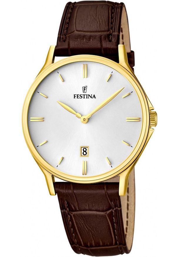 Zegarek męski Festina F16747-1 brązowy. Kolor: brązowy