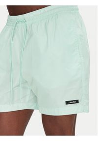 Calvin Klein Swimwear Szorty kąpielowe KM0KM01111 Zielony Regular Fit. Kolor: zielony. Materiał: syntetyk #4