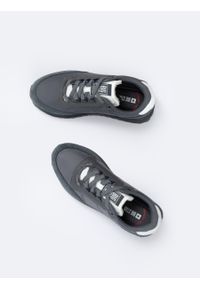 Big-Star - Sneakersy męskie z zamszowymi wstawkami ciemnoszare NN174326 903. Kolor: szary. Materiał: zamsz. Szerokość cholewki: normalna #5