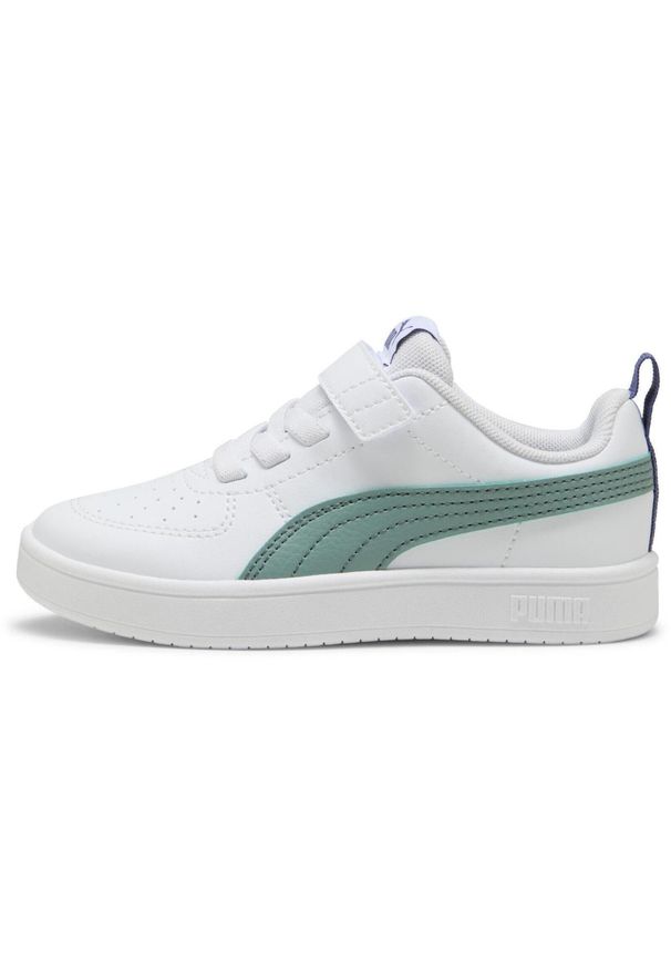 Adidasy Puma Rickie Ac Ps, Dzieci. Kolor: biały. Materiał: materiał, skóra ekologiczna. Sport: bieganie