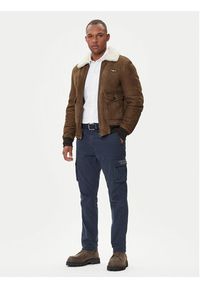 Aeronautica Militare Kurtka skórzana 252PN0163U100893 Brązowy Regular Fit. Kolor: brązowy. Materiał: skóra #5