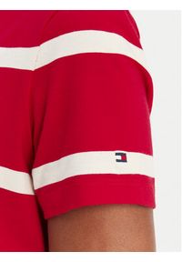 TOMMY HILFIGER - Tommy Hilfiger T-Shirt Script WW0WW47809 Czerwony Regular Fit. Kolor: czerwony. Materiał: bawełna #3