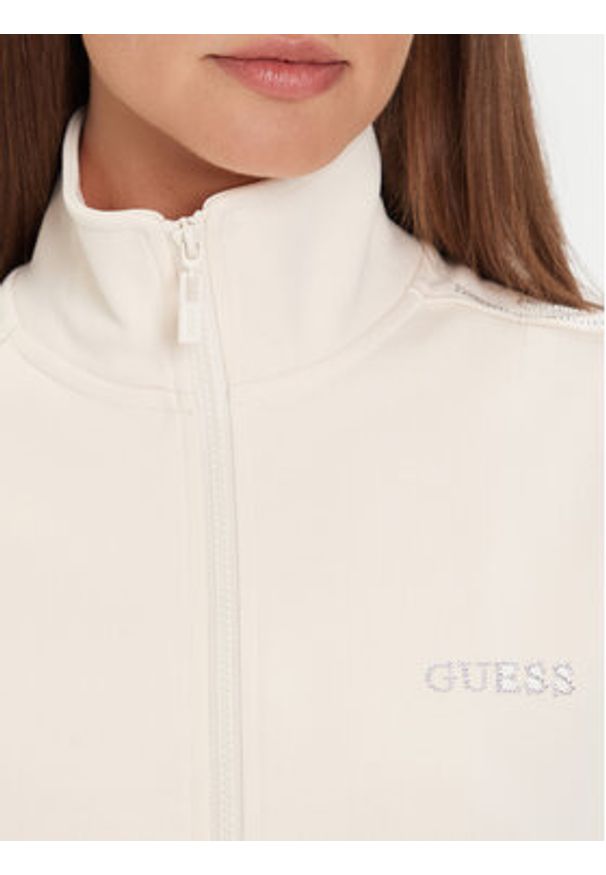 Guess Bluza V5BQ15 KCX22 Beżowy Regular Fit. Kolor: beżowy. Materiał: syntetyk