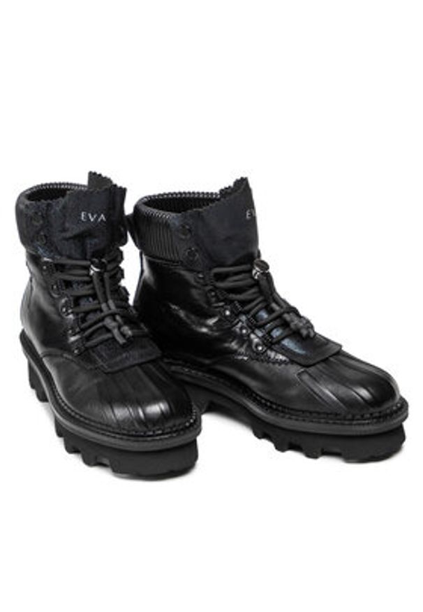 Eva Minge Trzewiki EM-41-10-001268 Czarny. Kolor: czarny. Materiał: skóra