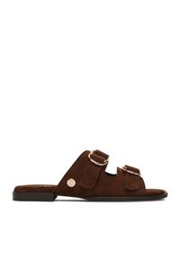 Klapki U.S. Polo Assn.. Kolor: brązowy #1