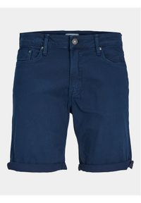 Jack & Jones - Jack&Jones Szorty jeansowe Jpstrick 12248681 Granatowy Regular Fit. Kolor: niebieski. Materiał: bawełna