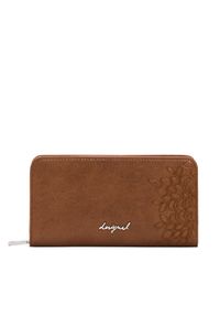 Desigual Portfel 26SAYP21 Brązowy. Kolor: brązowy. Materiał: skóra #1