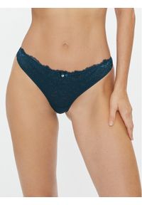 Hunkemöller Stringi Marine 202701 Niebieski. Kolor: niebieski