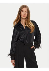 ACCESS FASHION Koszula 44-7044-198 Czarny Relaxed Fit. Kolor: czarny. Materiał: wiskoza #1