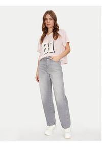 Guess T-Shirt W5GI59 KCTE2 Beżowy Regular Fit. Kolor: beżowy. Materiał: syntetyk