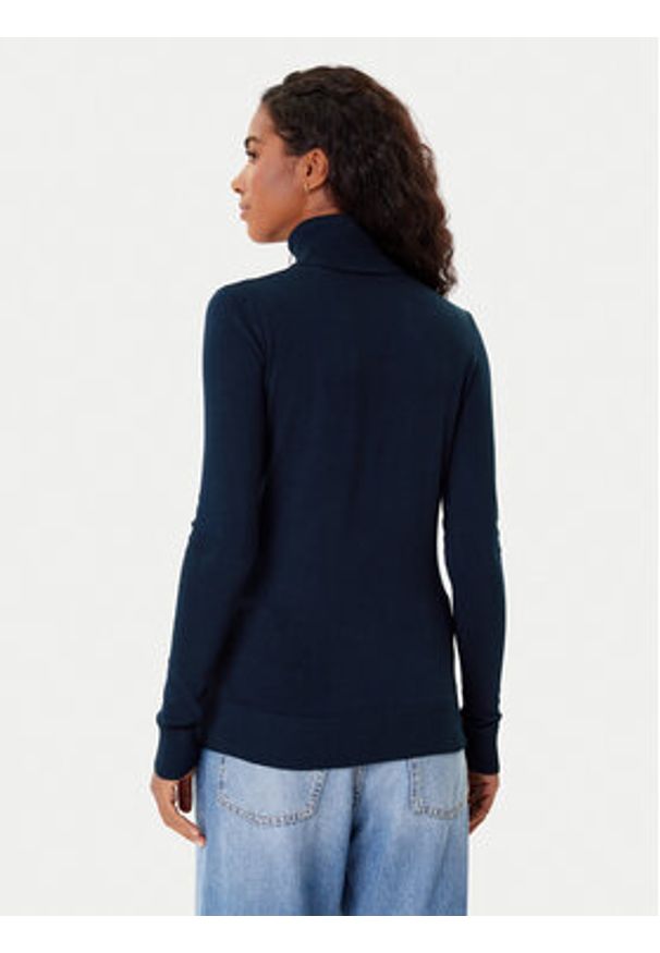 Guess Golf W5BR39 Z2NQ2 Granatowy Regular Fit. Typ kołnierza: golf. Kolor: niebieski. Materiał: wiskoza