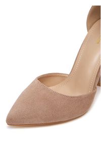 DeeZee Czółenka K539 Beżowy. Kolor: beżowy. Materiał: materiał #2