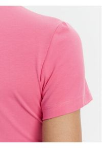 Versace Jeans Couture T-Shirt 78HAHC05 Różowy Slim Fit. Kolor: różowy. Materiał: bawełna
