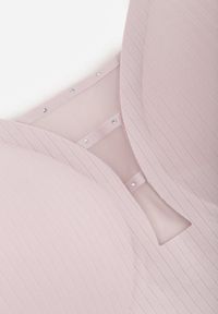 Born2be - Jasnofioletowy Biustonosz z Prążkowanego Materiału Ezimere. Kolor: fioletowy. Materiał: prążkowany, materiał. Rodzaj stanika: wyciągane miseczki. Wzór: gładki #3