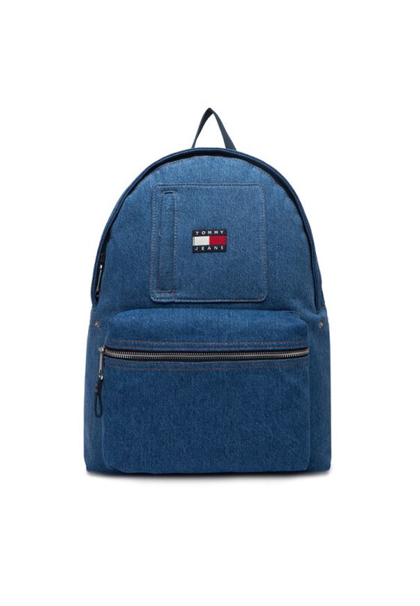 Tommy Jeans Plecak Tjm Utility Denim Backpack AM0AM14052 Niebieski. Kolor: niebieski. Materiał: materiał