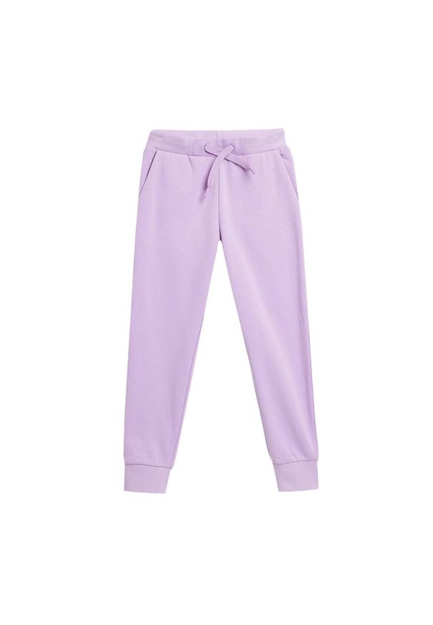 4f - Spodnie Dziecięce 4F. Kolor: fioletowy