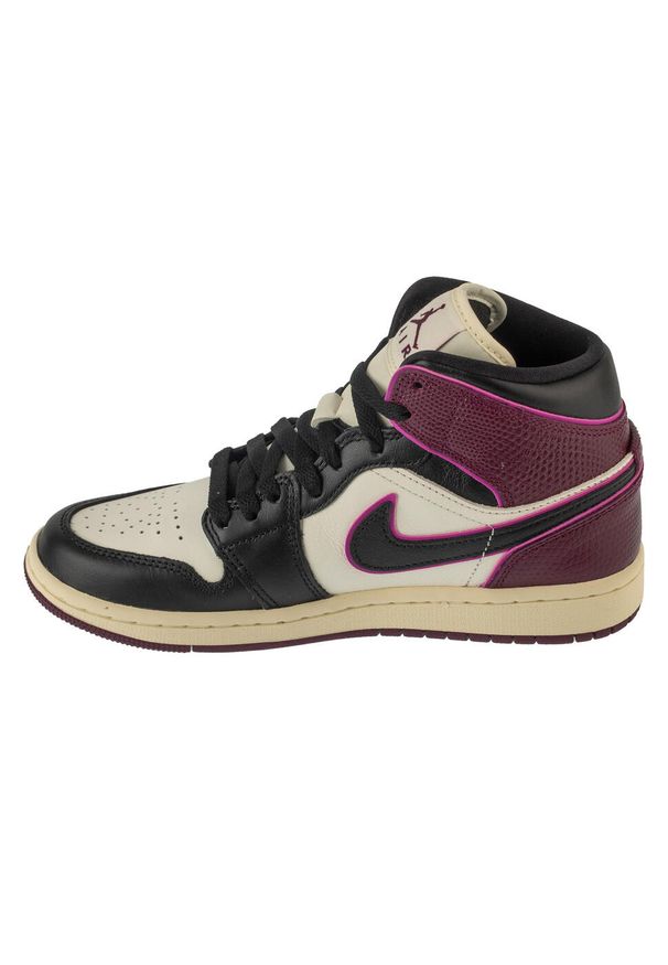 Jordan - Buty sportowe Sneakersy damskie, Air 1 Mid SE. Kolor: czerwony. Sport: turystyka piesza