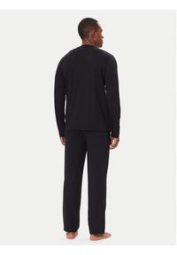 Hugo - HUGO Piżama Nocto 50550099 Czarny Relaxed Fit. Kolor: czarny. Materiał: bawełna