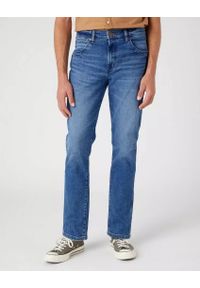 Wrangler - WRANGLER LARSTON MĘSKIE SPODNIE JEANSOWE JEANSY SMOKE SEA W18SYLZ71 112330754 #1