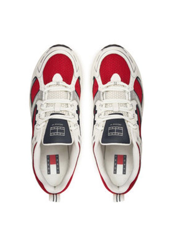 Tommy Jeans Sneakersy Archive`97 OG EM0EM01595 Biały. Kolor: biały. Materiał: skóra