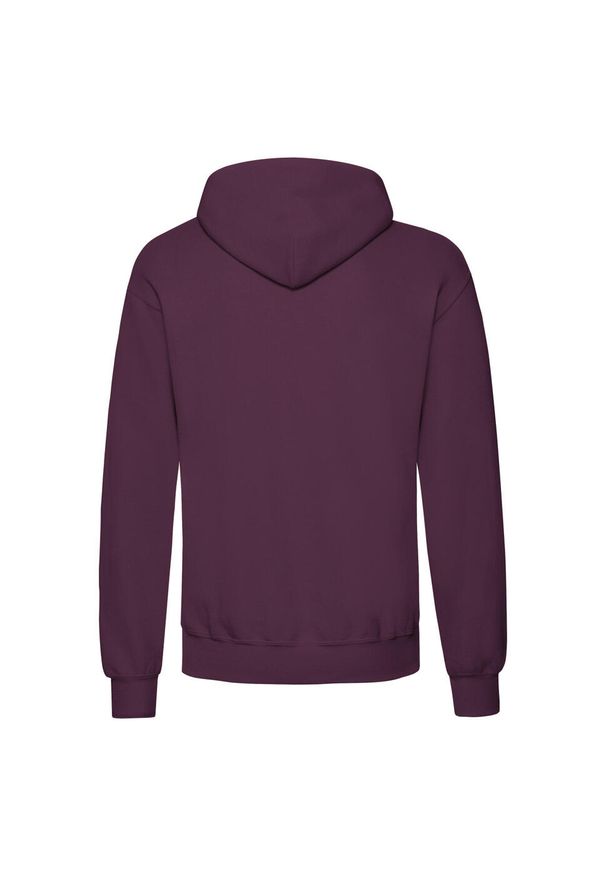 FRUIT OF THE LOOM - Męska Klasyczna Bluza Z Kapturem. Typ kołnierza: kaptur. Kolor: czerwony, wielokolorowy, brązowy