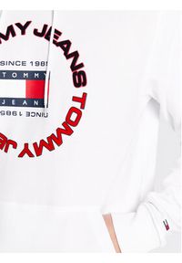 Tommy Jeans Bluza DM0DM15686 Biały Regular Fit. Kolor: biały. Materiał: bawełna