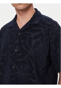 BOSS Polo Flower 50559204 Granatowy Regular Fit. Typ kołnierza: polo. Kolor: niebieski. Materiał: bawełna #4