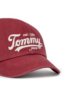 TOMMY HILFIGER - Tommy Hilfiger Czapka z daszkiem Archive Script AM0AM13550 Czerwony. Kolor: czerwony. Materiał: bawełna, materiał